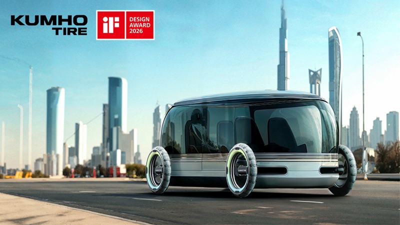 Подробнее о статье Концепт всенаправленной шины Kumho получил премию iF Design Awards 2026